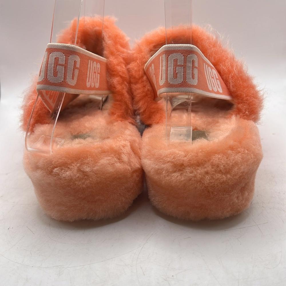 Ugg Fluff Yeah Slip On Shoes Sandals Slippers Pink Fuzzy Furry