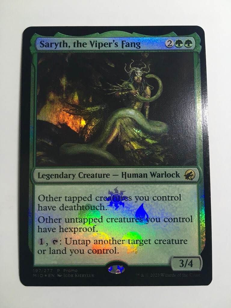 MTG Saryth, the Viper's Fang Innistrad: Midnight Hunt 197/277 Foil