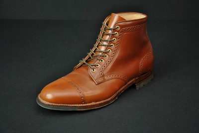 Alden D7846C Amaretto Shell Cordovan Perforated Cap Toe Boot