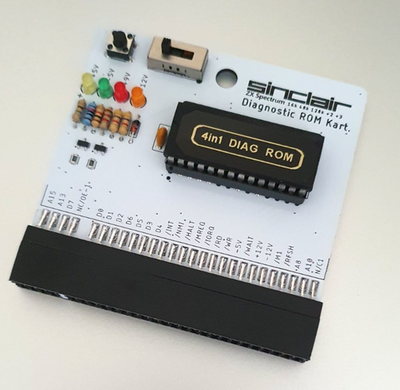 ZX Spectrum 16k 48k 128k +2 +3 Diagnostic Test Cartridge - 4in1