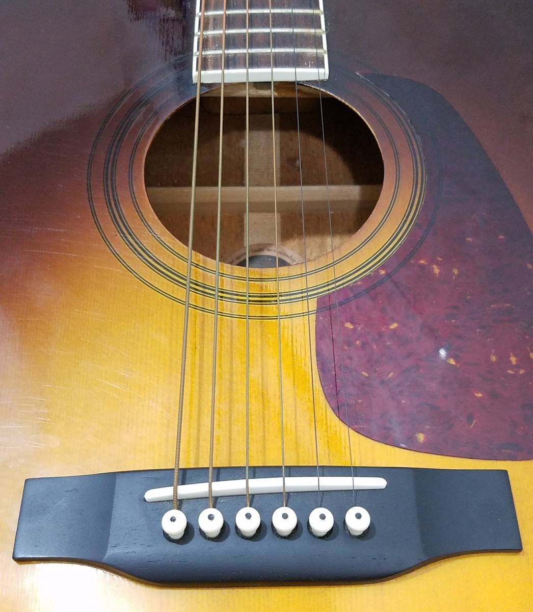 Acoustic Guitar Morris MF-306 TS 1998 Folk Sunburst S/N 8010067
