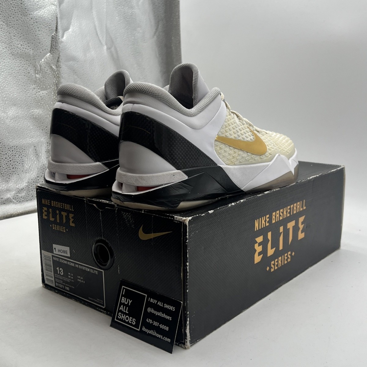 Size 13 - Nike Zoom Kobe 7 System Elite Home (511371-100) | eBay