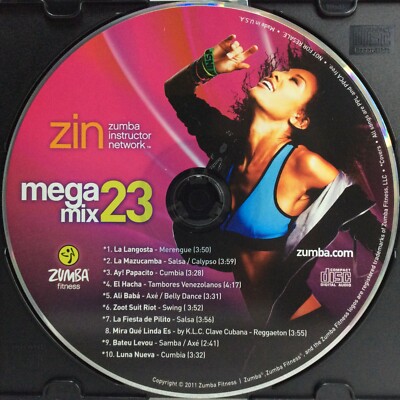ZUMBA Zin Mega Mix Motivational Fitness Music High Cardio