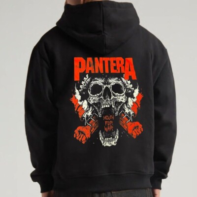 Pantera Heavy Metal Band Men's Black Zip Hoodie (Multiple