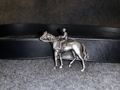Ralph Lauren PURPLE LABEL STANDING HORSE Leather Belt. 38/95 | eBay