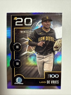 2025 Bowman Chrome Leo De Vries Top 100 Prospects #BTP-20 San