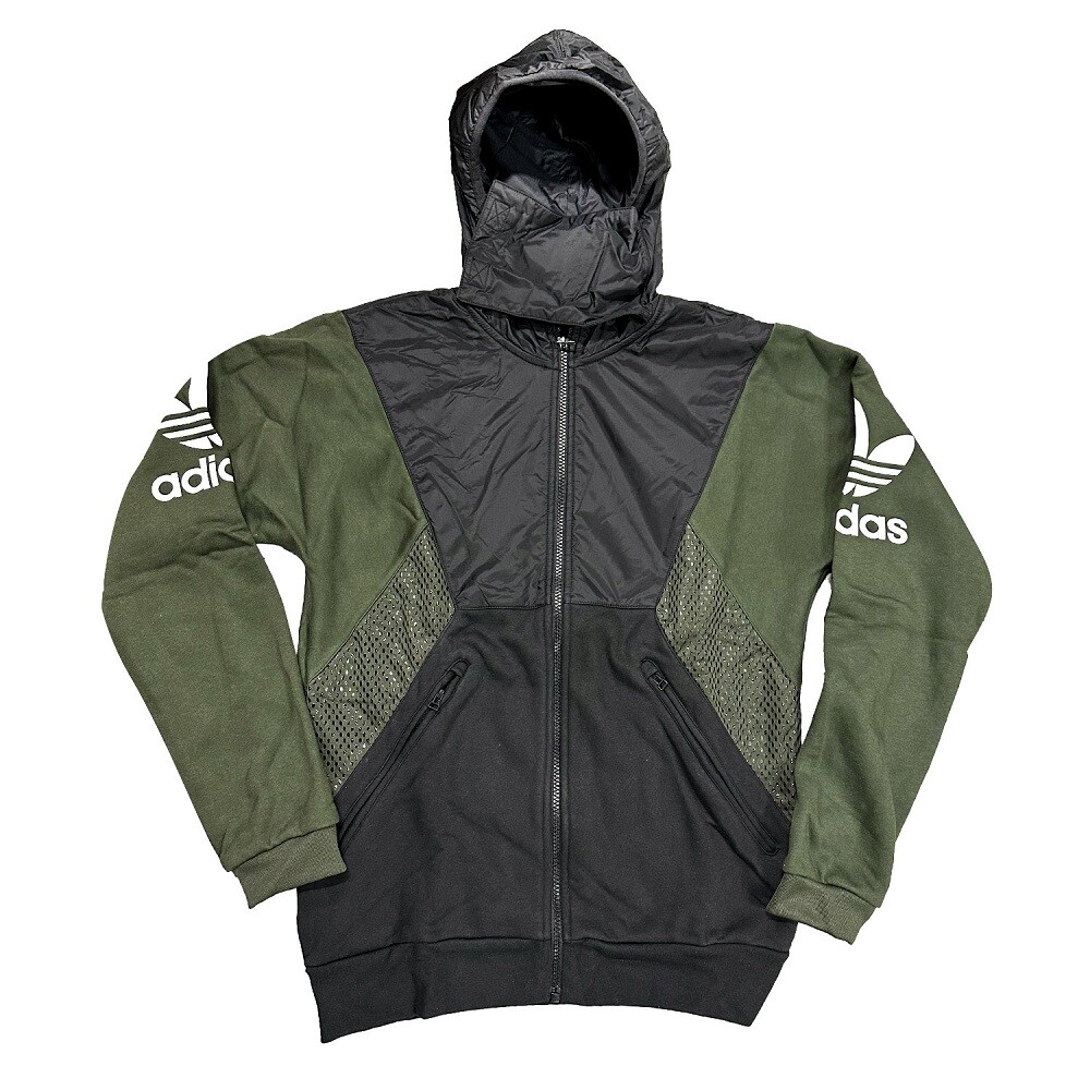 Adidas Teorado FZ Men's Hooded Jacket Black-Green BP5457 | eBay