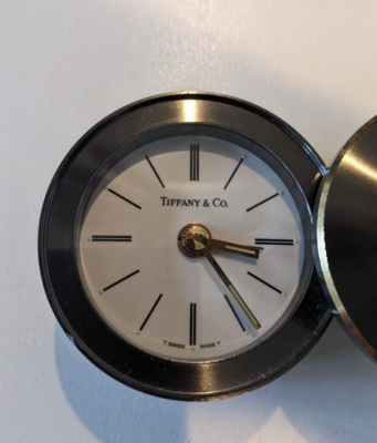 Tiffany & Co Brass Swiss Made Travel Alarm Swivel Clock | eBay