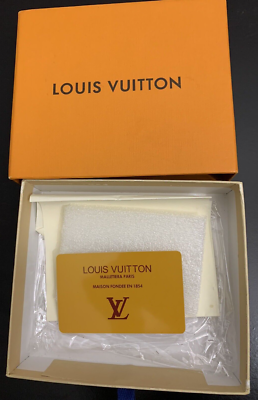 LOUIS VUITTON 6” x 5” X 1.5” Gift Box Small Orange with card | eBay