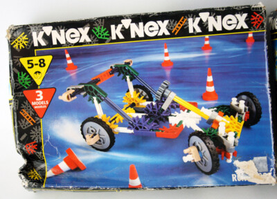 4X RARE VINTAGE 1996 KNEX SPACE VEHICLE AIPLANE CAR 20823 20822