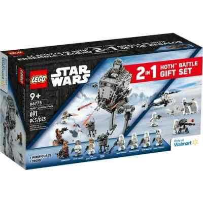 LEGO 2 in 1 Set 66775 Star Wars Hoth Battle Set Walmart Exclusive