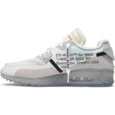 Nike Air Max 90 x OFF WHITE The Ten Sail Grey Ice 2017 SZ 10.5 NEW