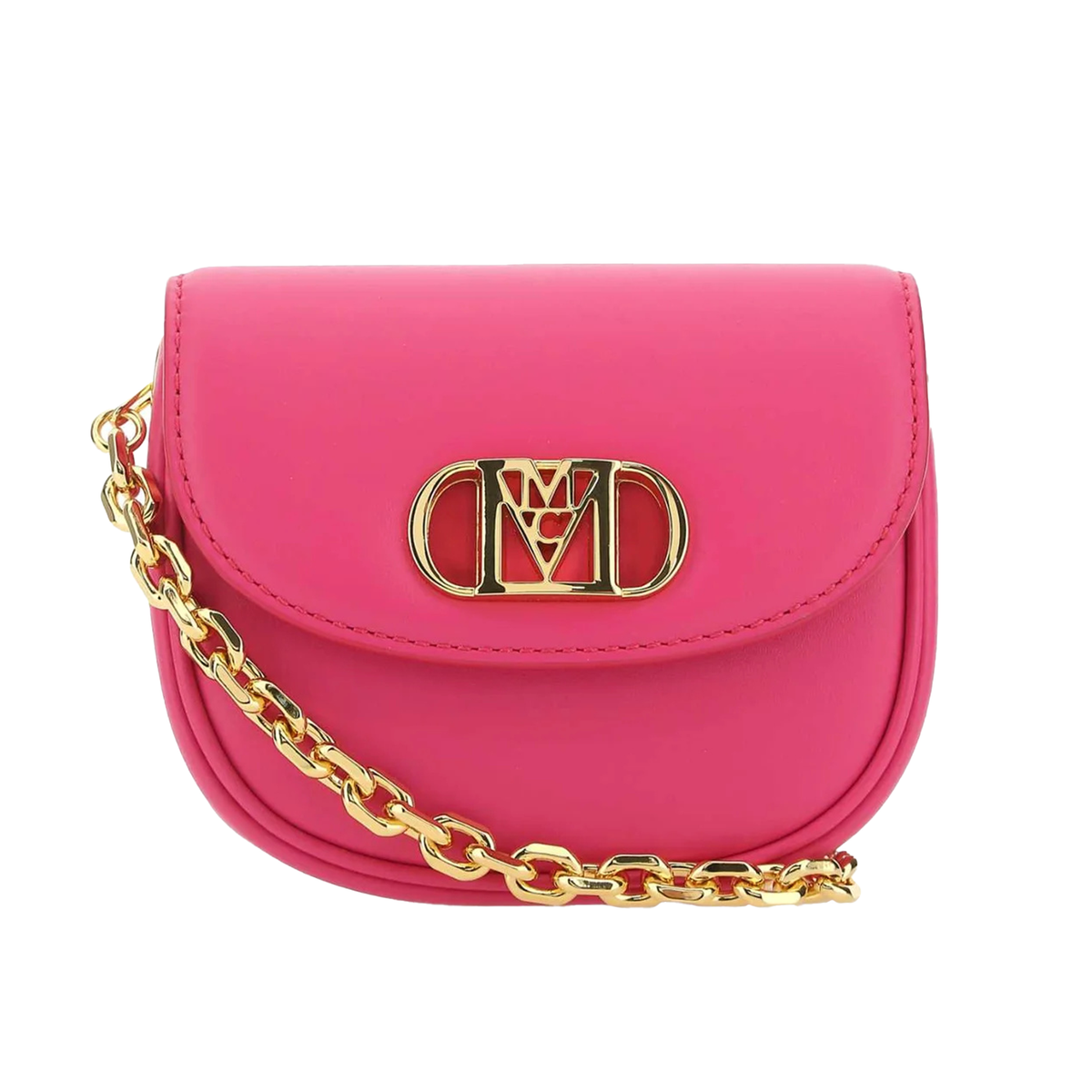 MCM Mode Travia Pink Leather Crossbody Shoulder Bag Compact Design