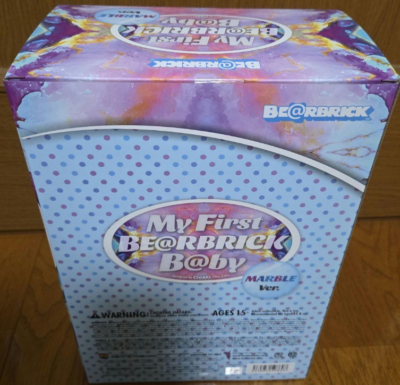 My First BE@RBRICK B@BY Version 400% & 100% Marble MEDICOM