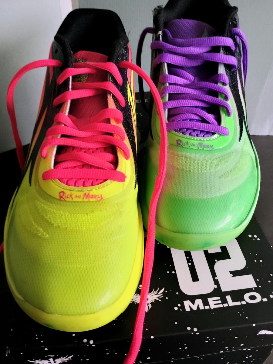 Size Men's 9- PUMA Rick and Morty x MB.02 Adventures PreOwned w