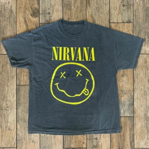 NIRVANA - Smiley Face - T SHIRT S-M-L-XL-2XL Brand New ! Official