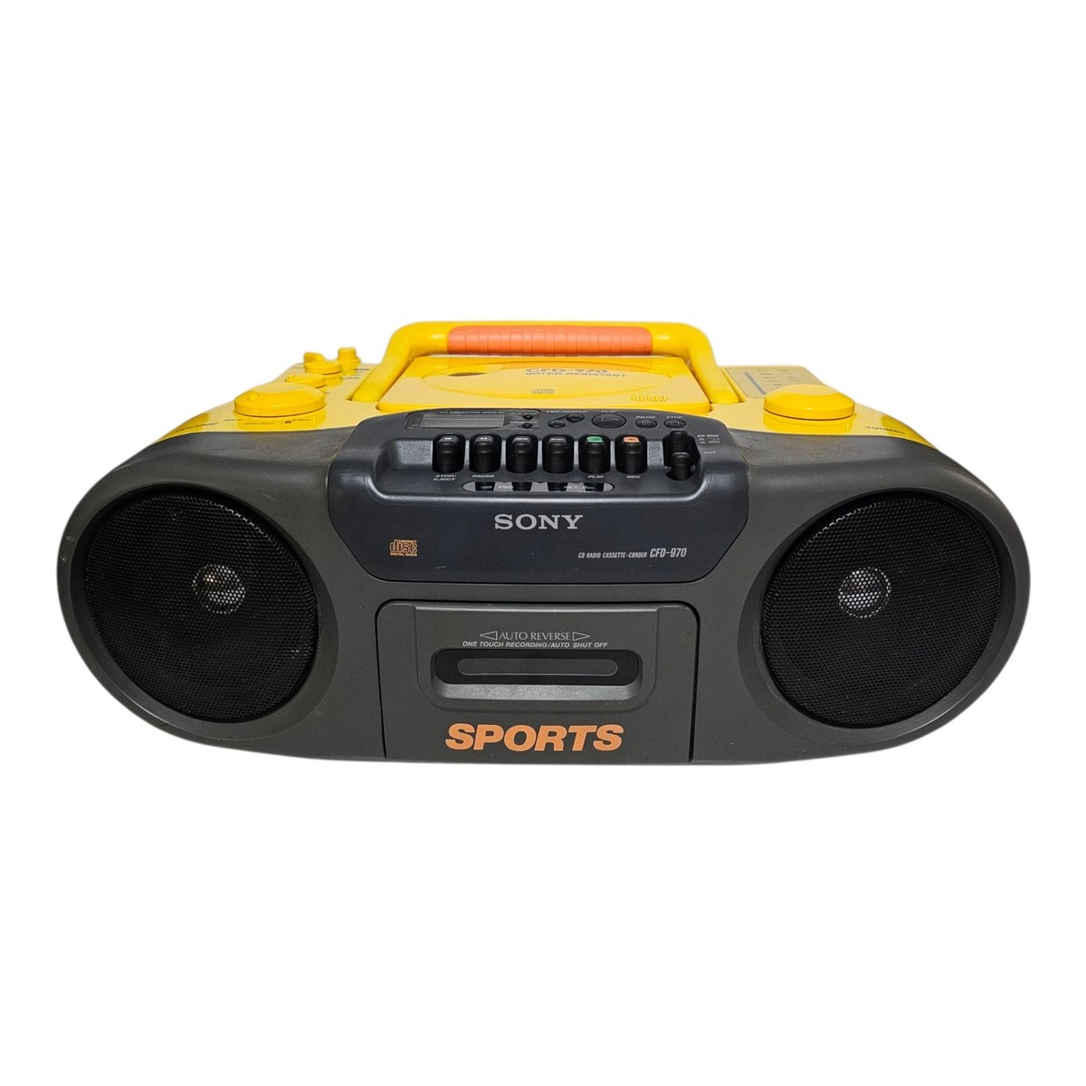 Sony CFD-970 Water Resistant Sports Boombox CD, Radio, Cassette