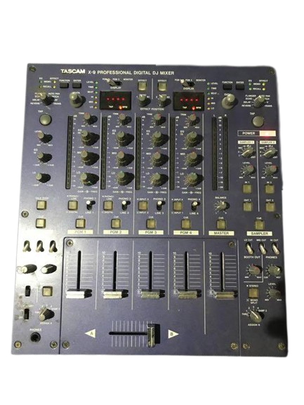 TASCAM X-9 DJ Mixer 4ch Reverb Delay Flanger Low Pass Filter Very