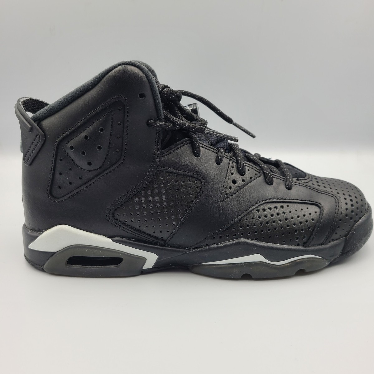 AIR JORDAN 6 VI RETRO GS NEW SIZE 6.5Y BLACK CAT BLACK WHITE