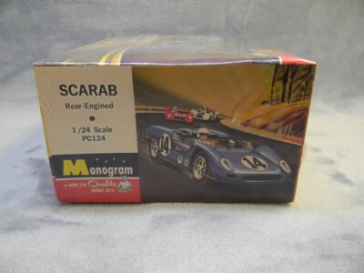1/24 SCALE SCARAB CAN-AM RACER BLUE MONOGRAM MODEL KIT FOR SLOT
