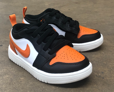 NEW* Pre-School KIDS NIKE AIR JORDAN 1 Low ALT (PS) Black/Starfish
