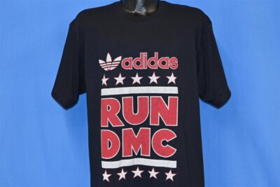 vintage 80s NWT RUN DMC ADIDAS TOUGHER THAN LEATHER TOUR t-shirt