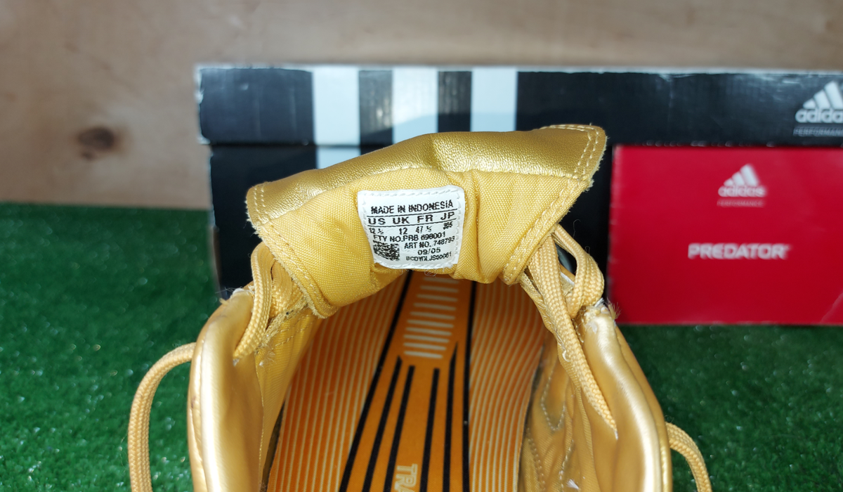 Adidas Predator Absolute FG 2006 Z.Zidane Gold boots Cleats mens