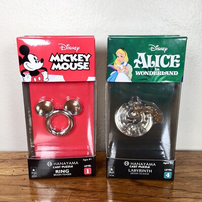 Hanayama Disney Cast Puzzles Mickey Alice in Wonderland Labyrinth