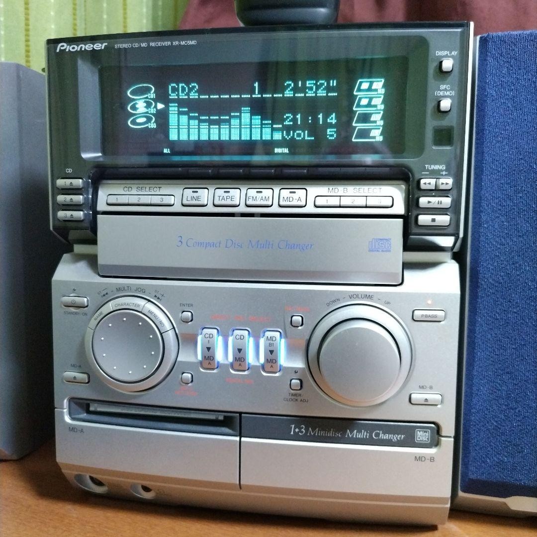 Pioneer Xr-Mc5Md Micro Hifi System Mini Disc Player Working
