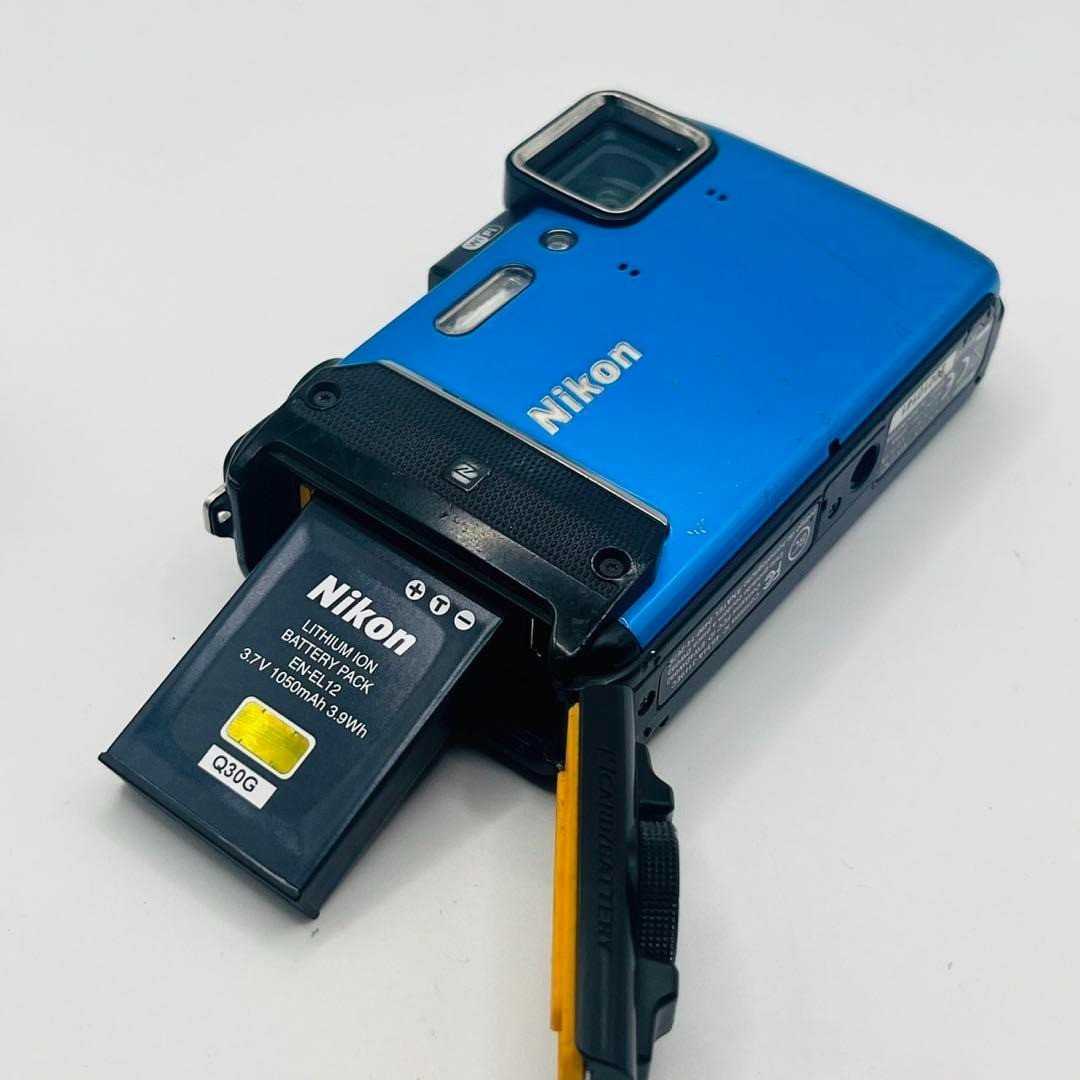 Nikon Digital Camera COOLPIX AW130 BLUE Waterproof UHD 4K From