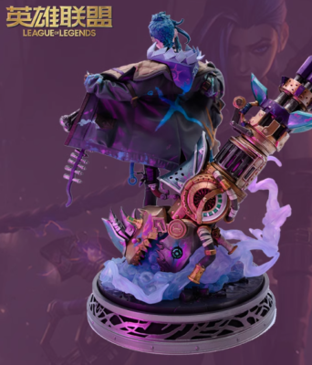 Official Jinx 1/7 Figure Model Statue Toy League of Legends Jinx