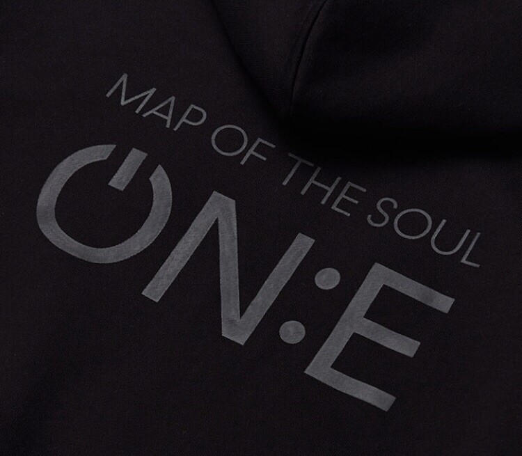 In Hand Official BTS MAP OF THE SOUL ON:E Concert ZIP-UP HOODIE