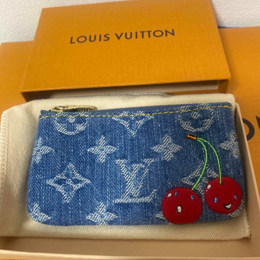 Louis Vuitton x Takashi Murakami 2025 Cherry Denim Monogram Key