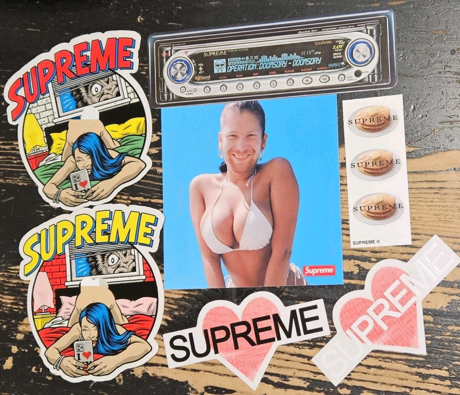 Supreme SET OF 7 Receiver Bedroom Pancake Announcing Aphex Twin