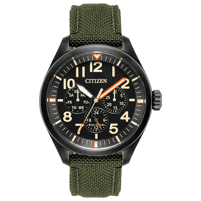 Citizen Eco-Drive men's watch-Chandler Arabic number Dark Green