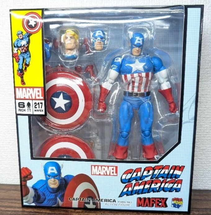 MAFEX No.217 Captain America Comic Ver. Medicom Toy Action Figure