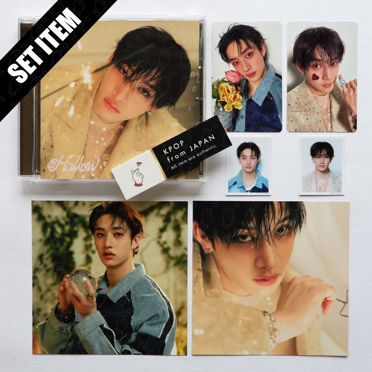 STRAY KIDS Hollow JAPAN SOLO ver. COMPLETE SET OPENED CD + 6CARDS
