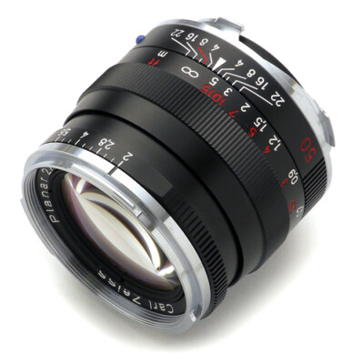 Carl Zeiss Planar T* 50mm F2 ZM for Leica M System Lens Black