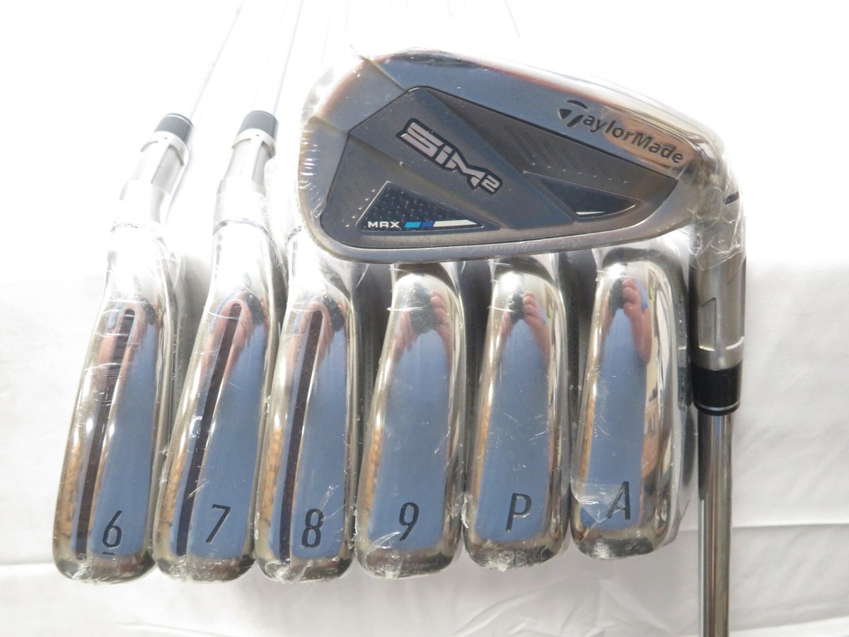 NEW TaylorMade SIM 2 Max Iron Set 5-AW KBS Max MT 85g Stiff Flex