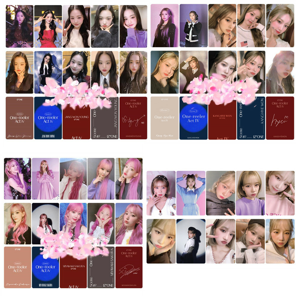 Kpop IZONE ONE-REELER 4th Mini Album Photo Cards Self Made