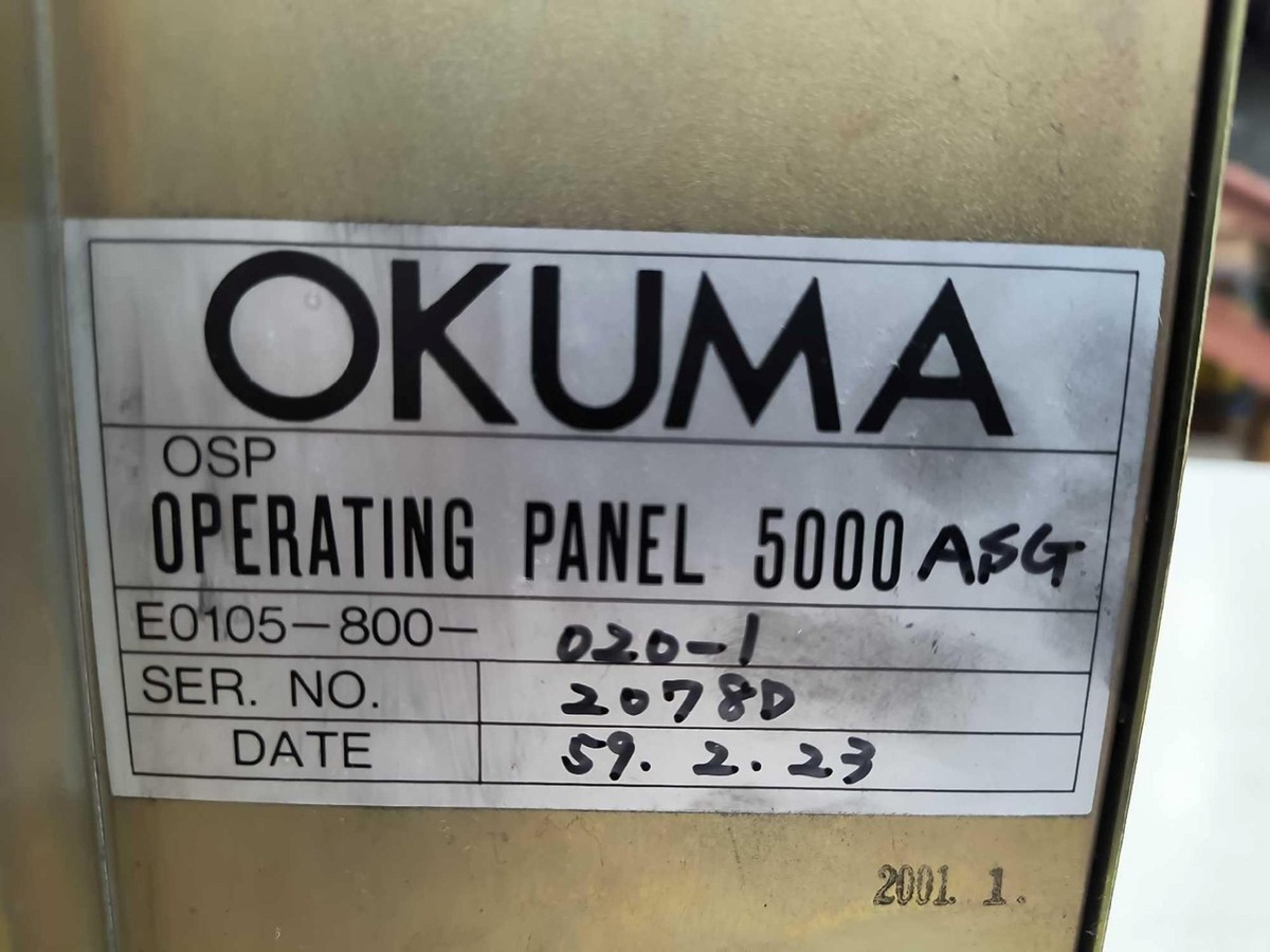 Okuma OSP Operating Panel 5000 ASG E0105-800-020-1, CRT, OSP5000L