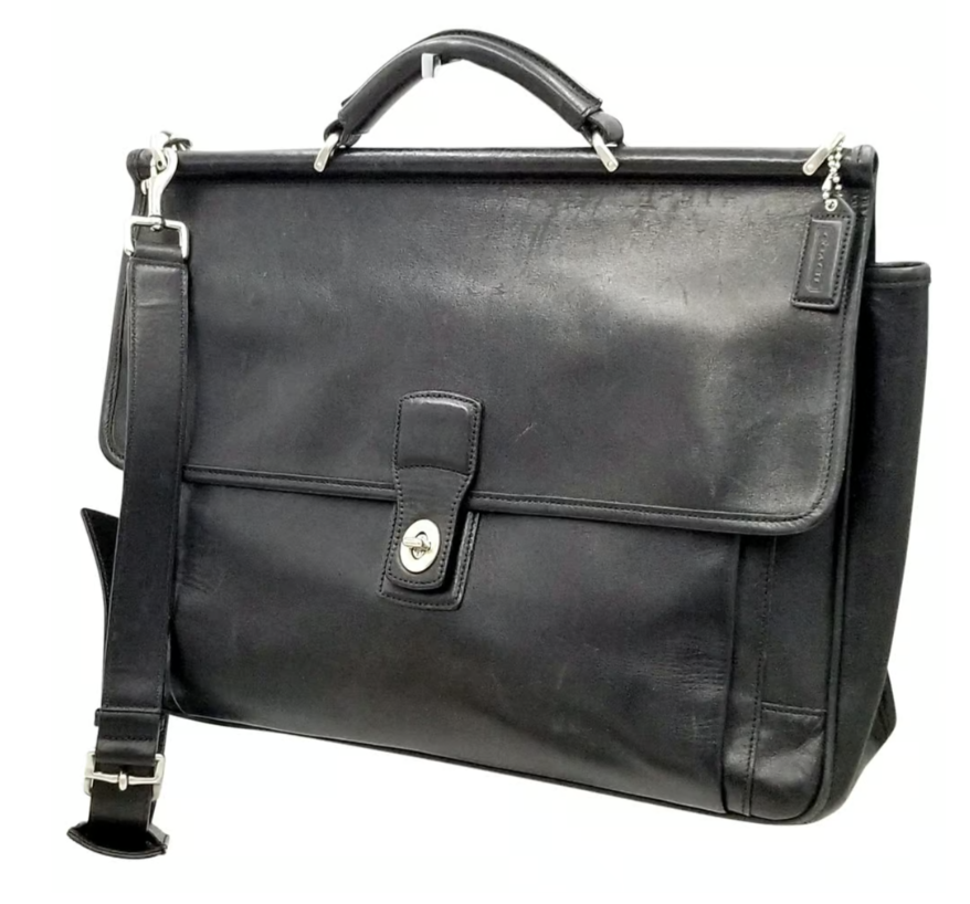 Coach G7C- 5266 Vintage Beekman Black Briefcase/Laptop Bag W
