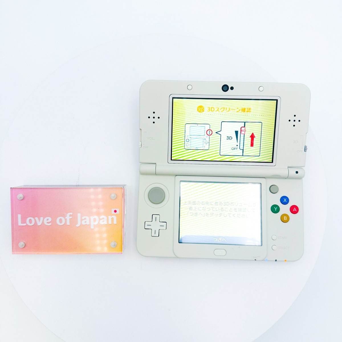 New Nintendo 3DS WHITE Console Japanese ver Good Condition Tested