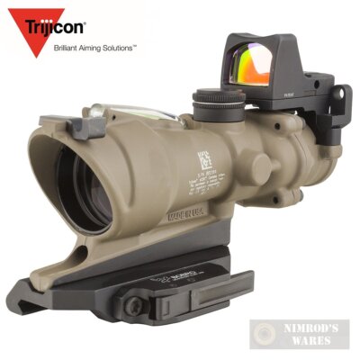 Trijicon ACOG 4x32 ECOS Scope + RMR Green Crosshair Reticle TA31-D