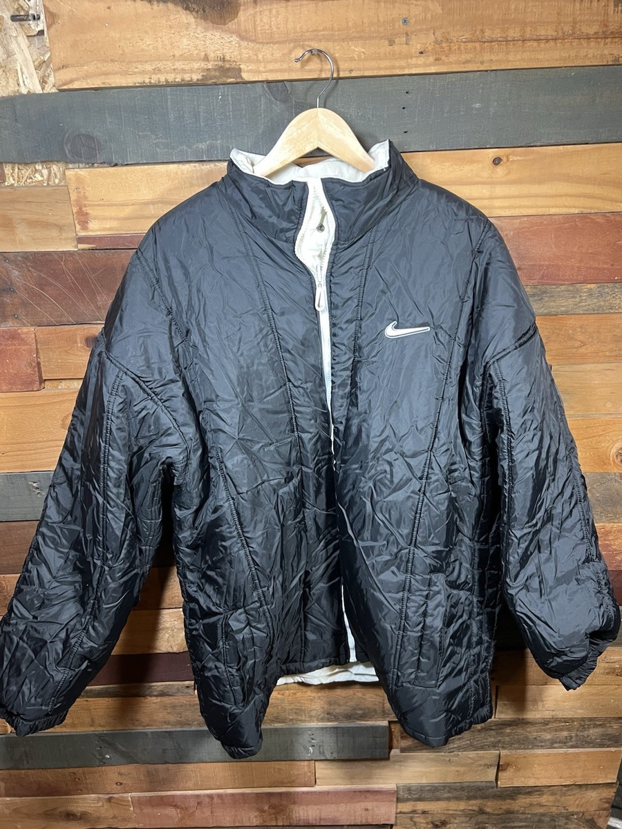 90s NIKE vintage big logo reversible jacket coat insulated parka