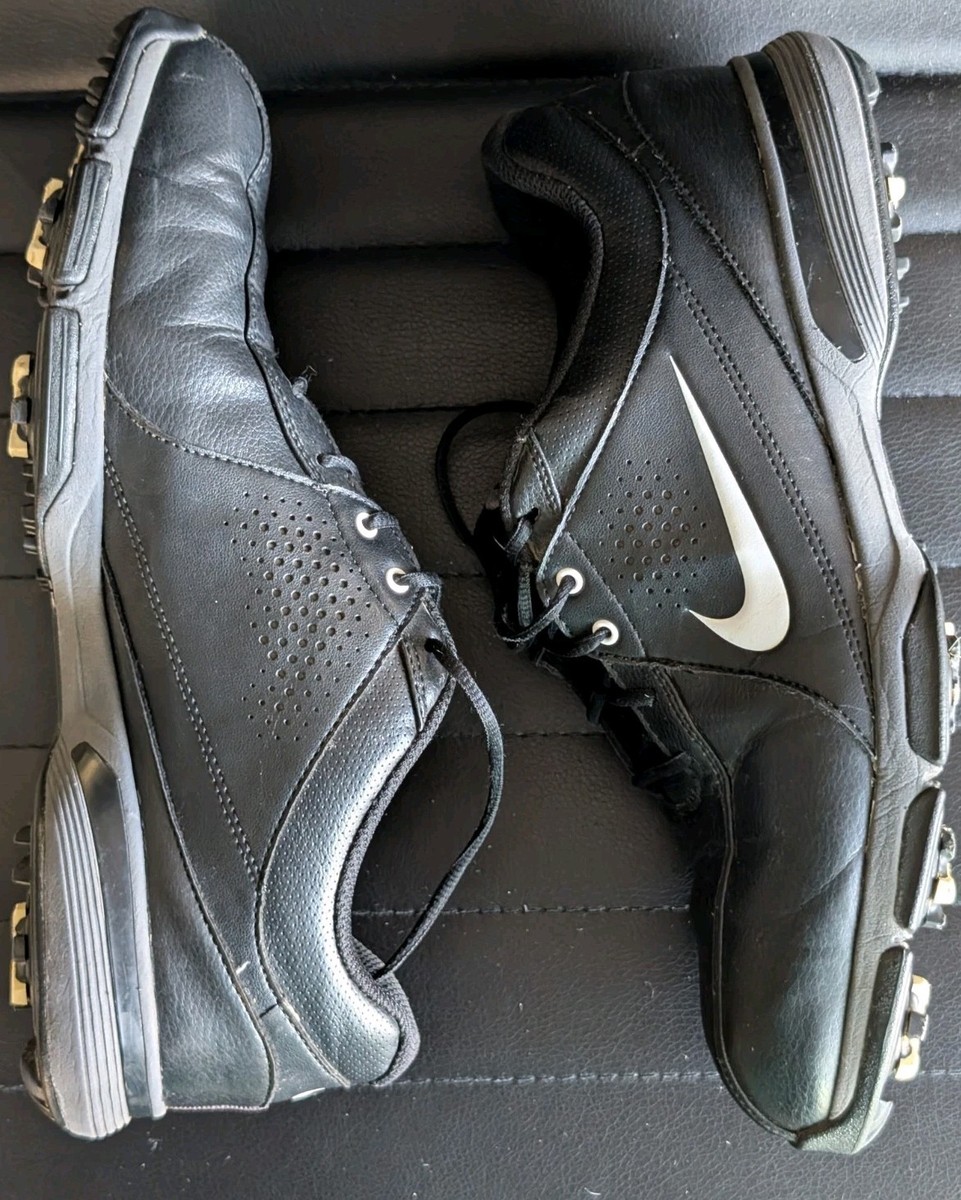 NIKE Durasport III Golf Shoes - Men's Size 9 Spikes - Black