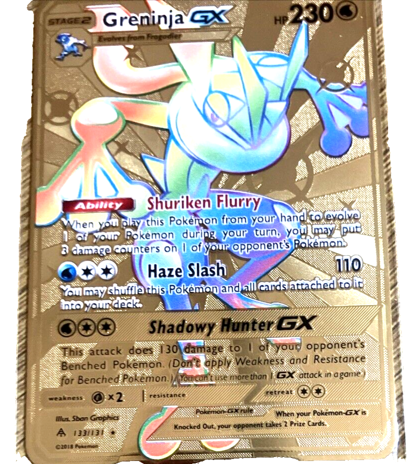 GRENINJA GX HP230 -SHURIKEN FLURRY SHADOWY FLURRY HAZEL SLASH