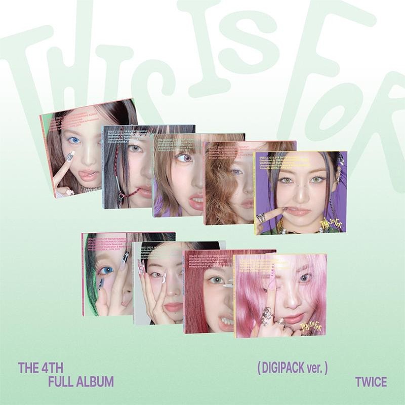 TWICE THIS IS FOR 4th Full Album DIGIPACK Ver/CD+Photo Book+Poster