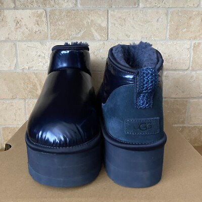 UGG Classic Ultra Mini Platform Hi Shine Iridescent Textile Boots