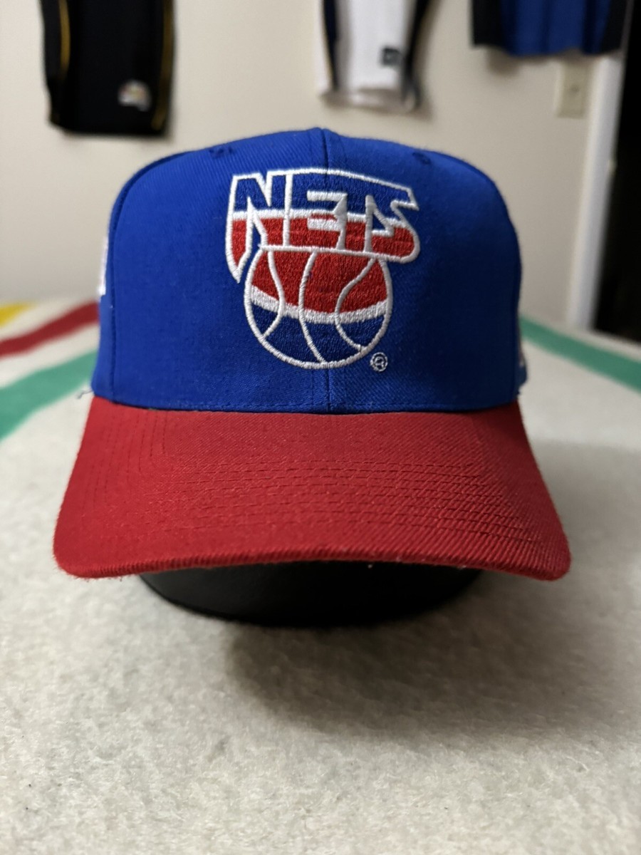 Vintage 90s Sports Specialties New Jersey Nets Side Wave SnapBack